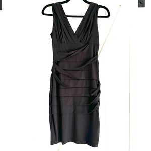 Elegant Black Sleeveless Sparkle Dress